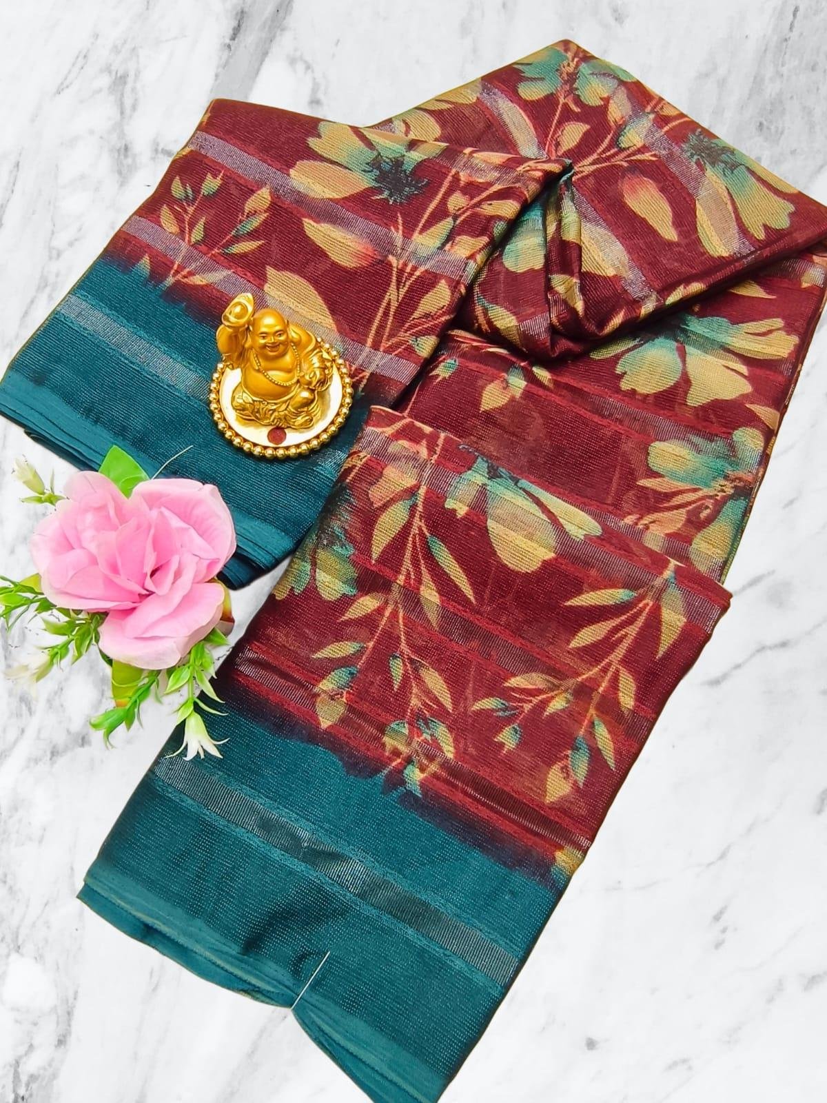 Crystal Silk Saree Design 19