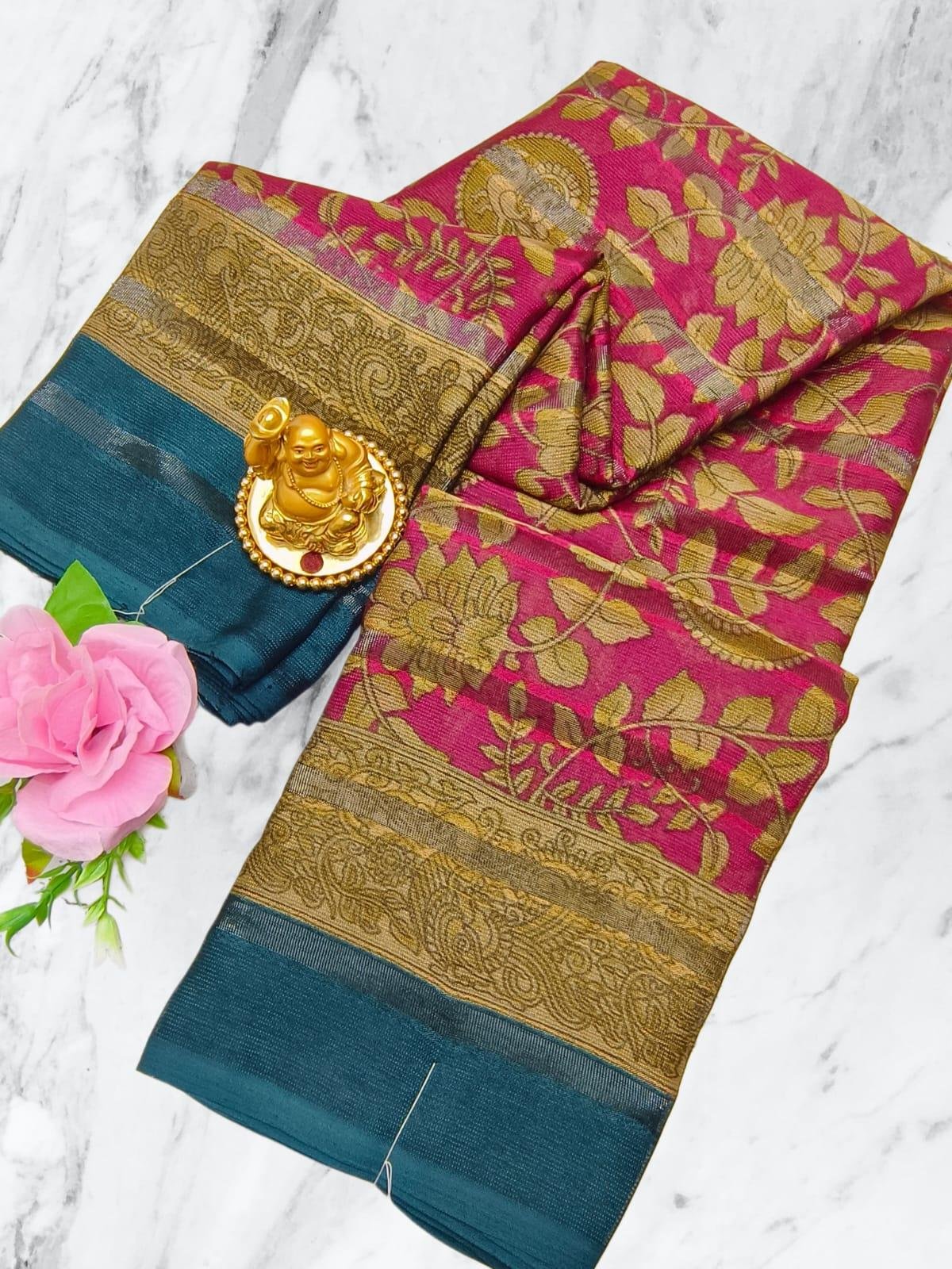 Crystal Silk Saree Design 4