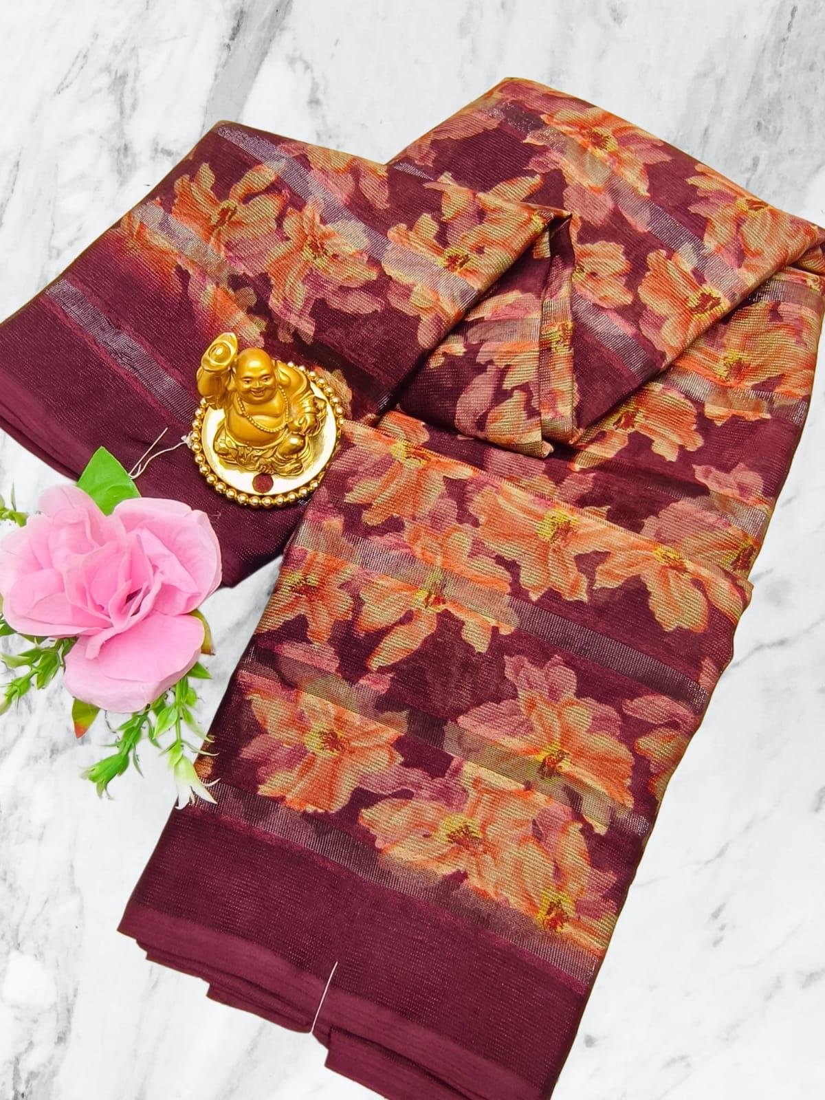 Crystal Silk Saree Design 7