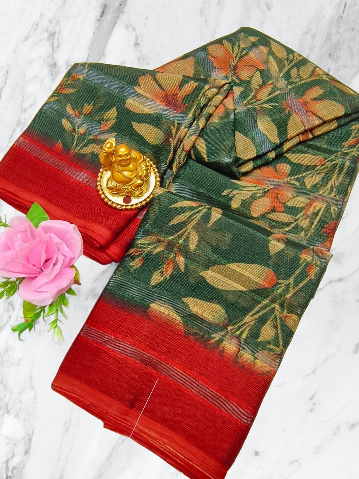 Crystal Silk Saree Design 9