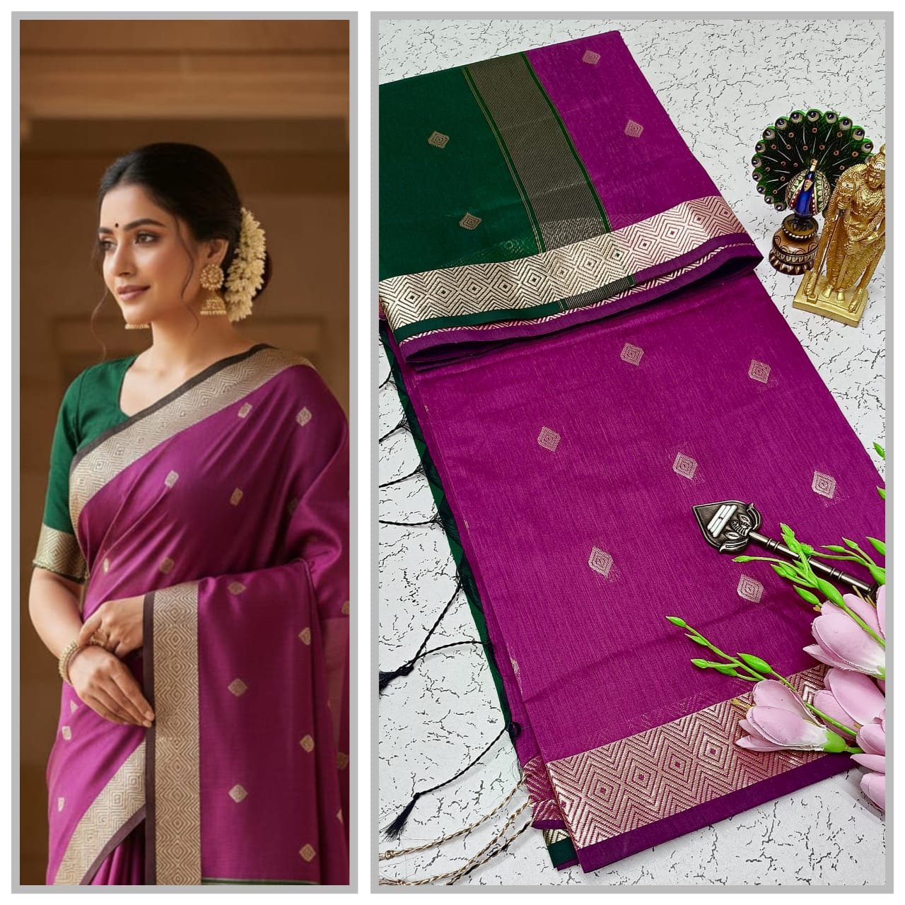 Maheswari Silk Cotton Saree Design 8