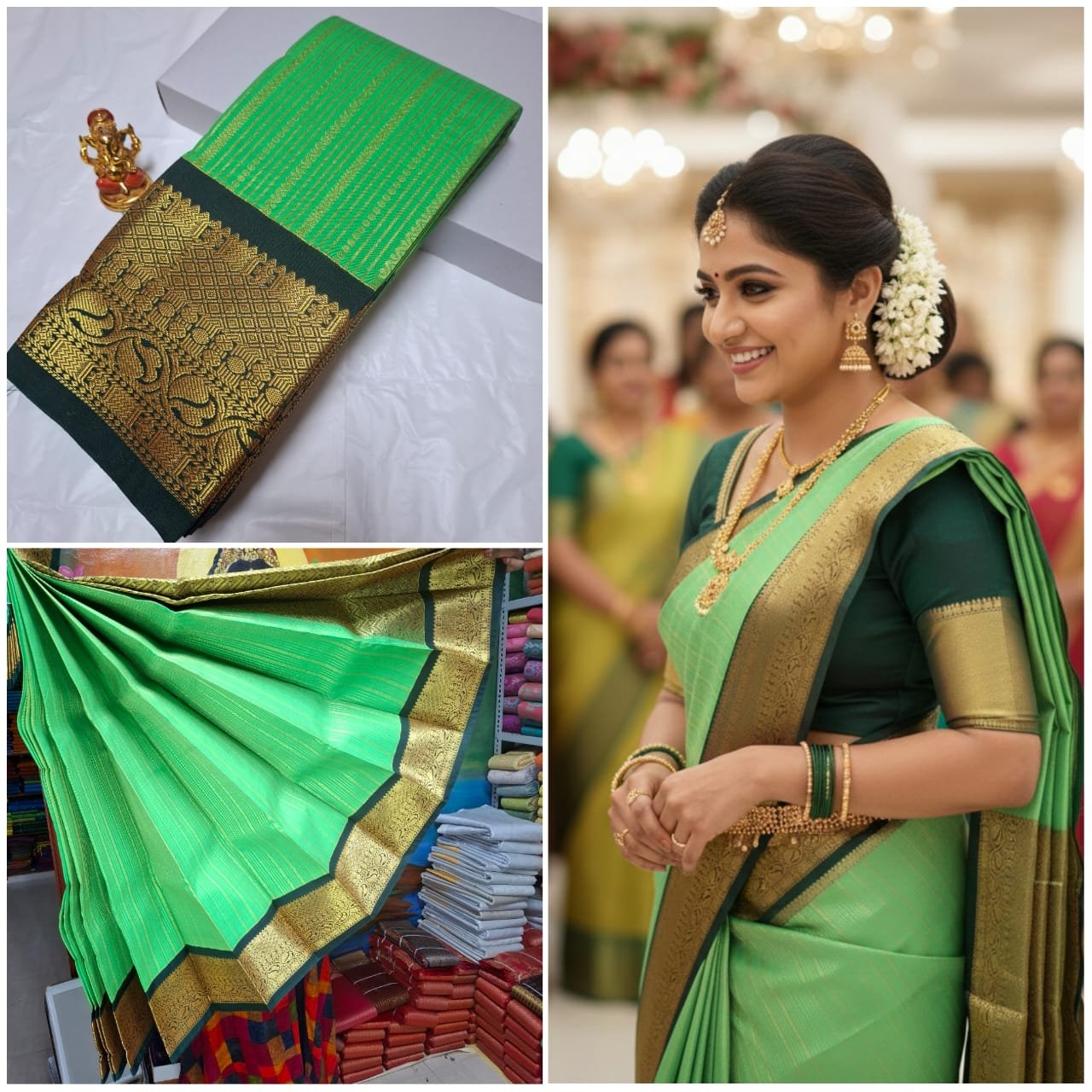 Hand Korvai Soft Silk Saree – Design 21