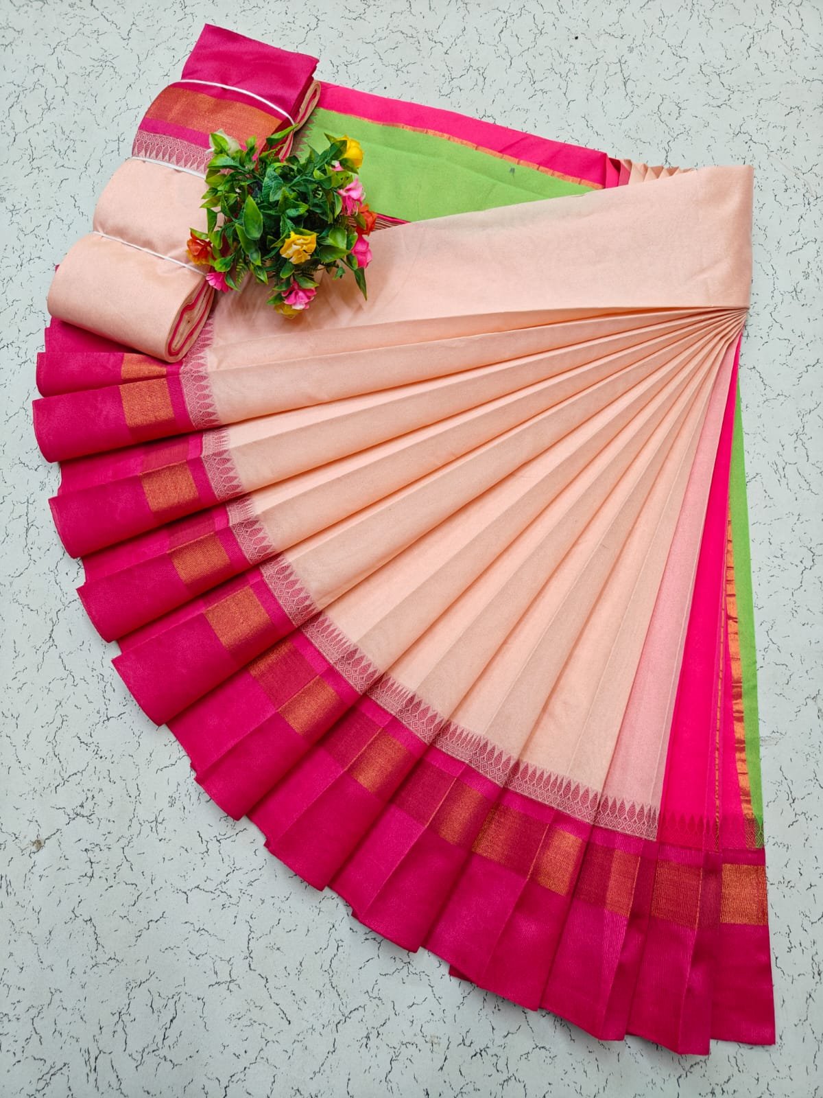Korvai Silk Cotton Saree Design 21