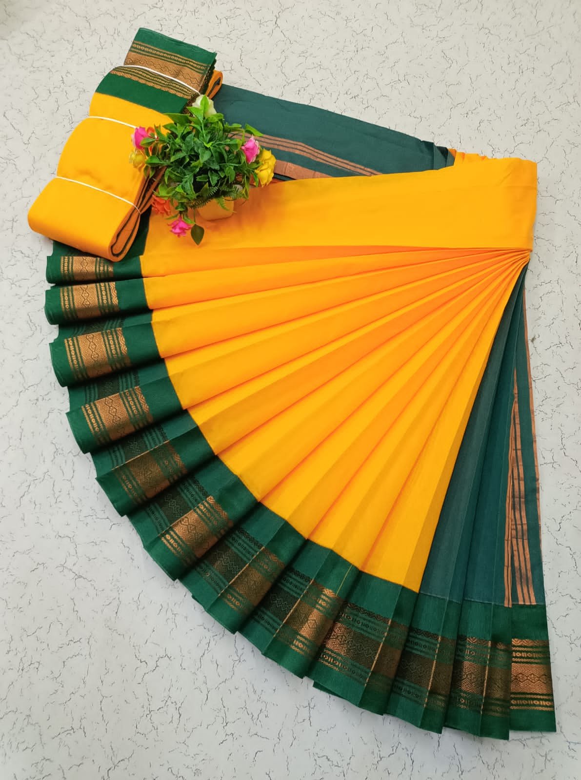 Korvai Silk Cotton Saree Design 22