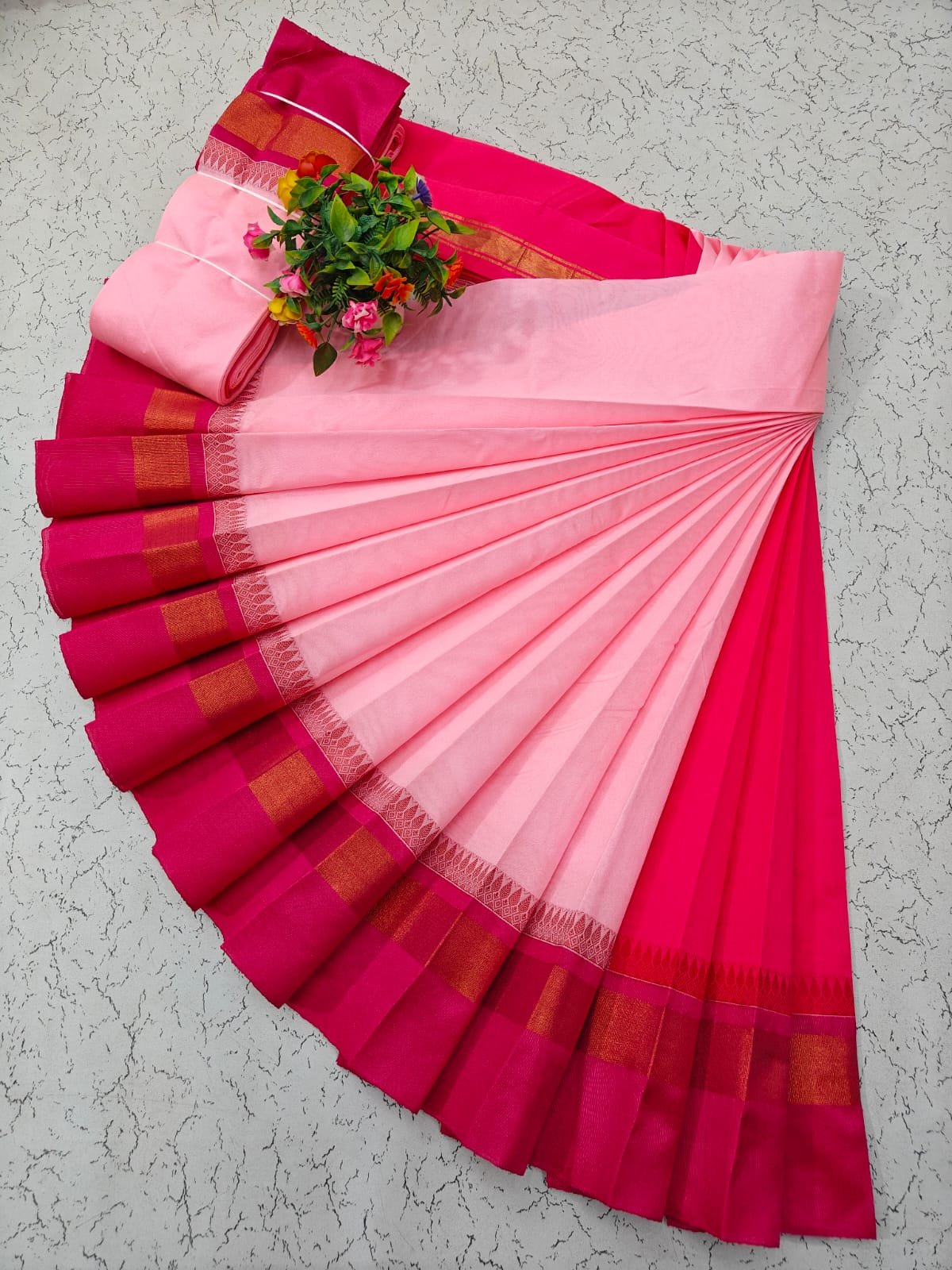 Korvai Silk Cotton Saree Design 25