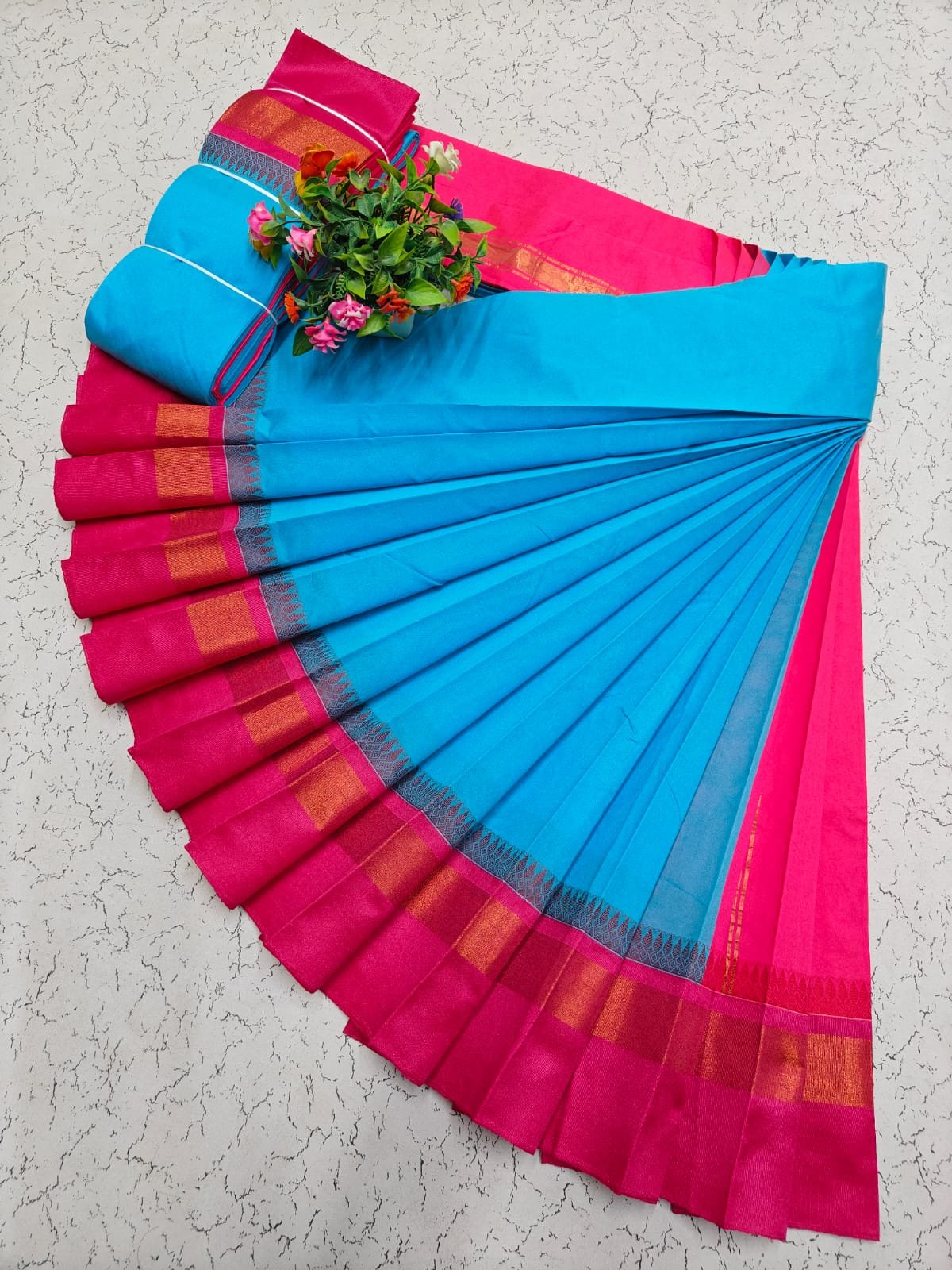 Korvai Silk Cotton Saree Design 41