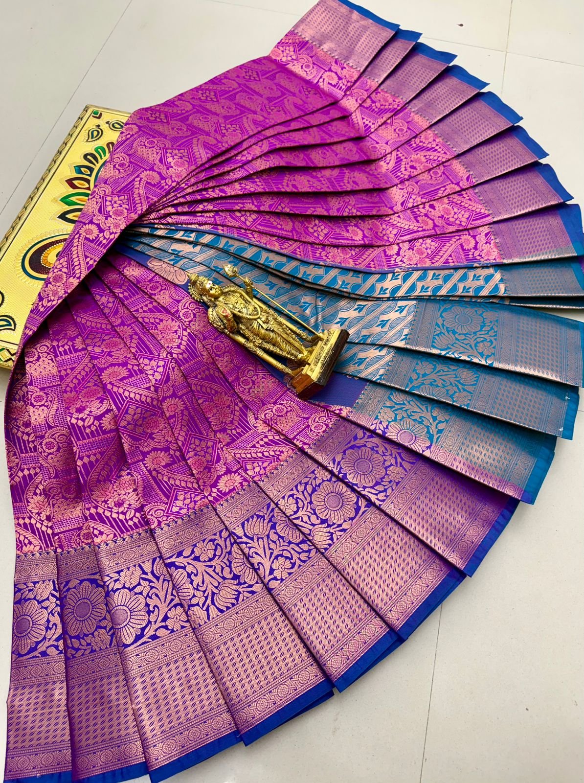 Glitter Semi Silk Saree Design 12