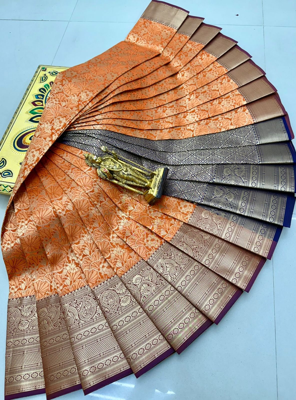 Glitter Semi Silk Saree Design 13