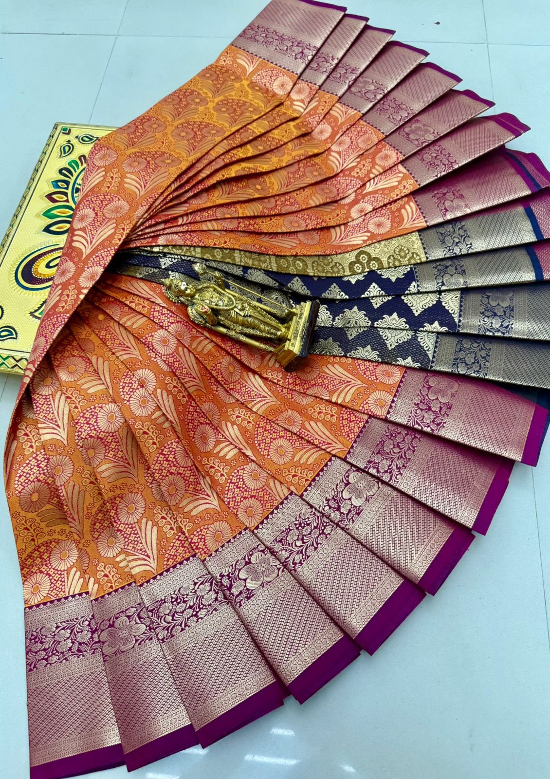 Glitter Semi Silk Saree Design 19