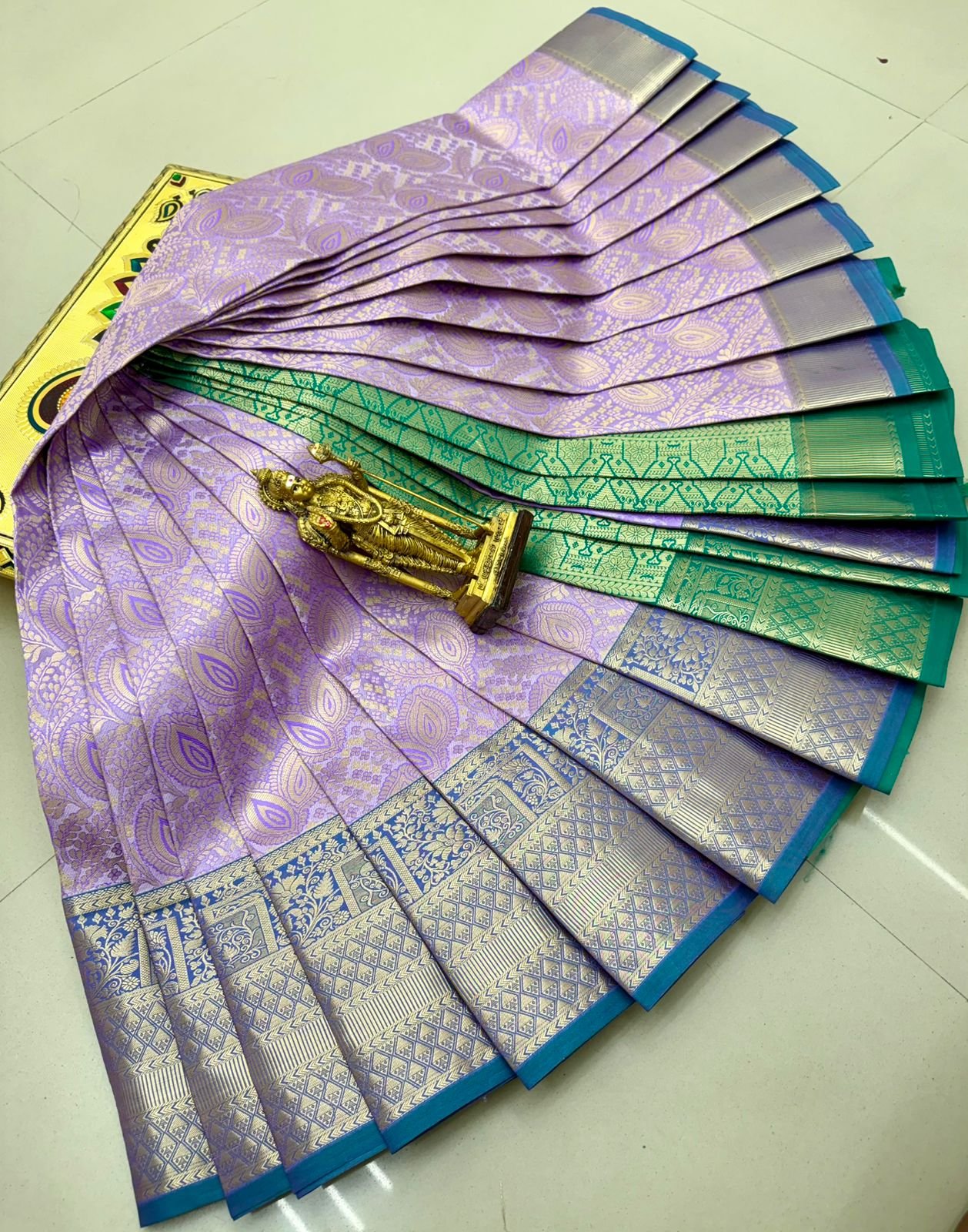 Glitter Semi Silk Saree Design 23