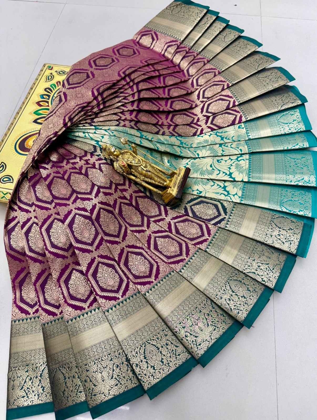 Glitter Semi Silk Saree Design 27