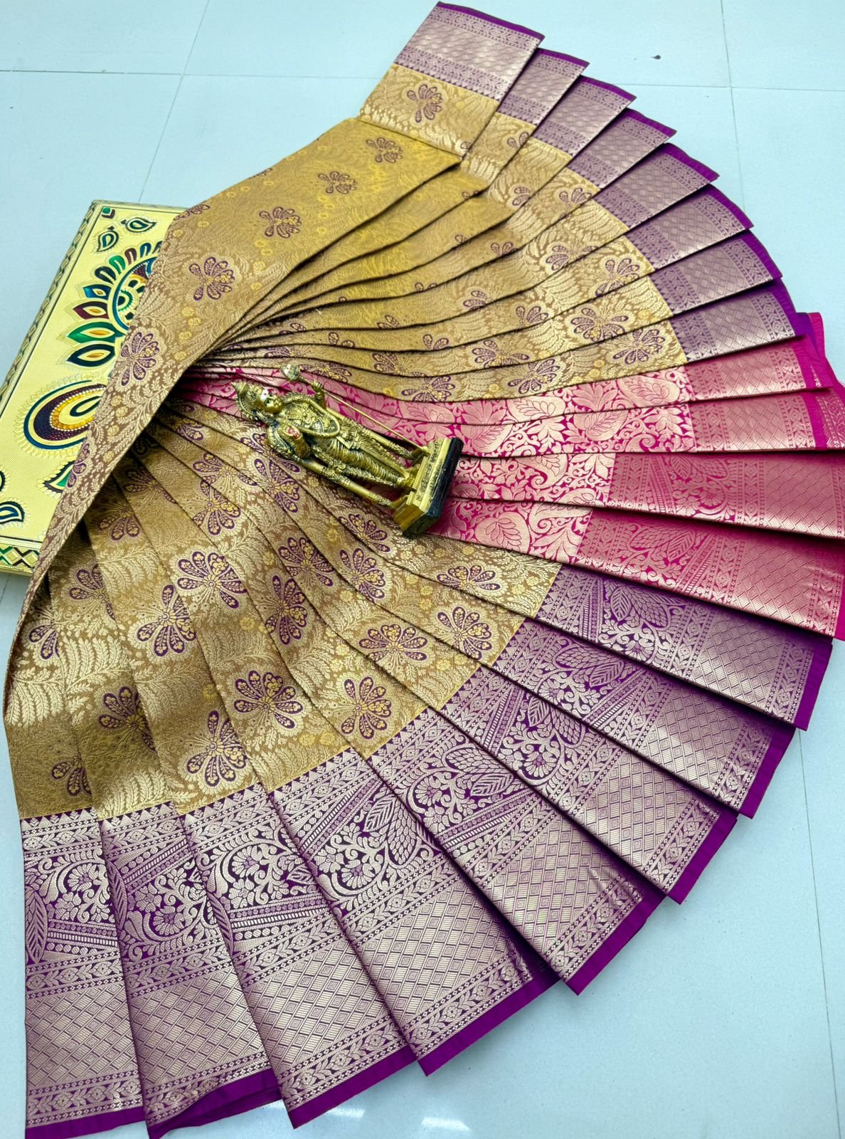 Glitter Semi Silk Saree Design 3