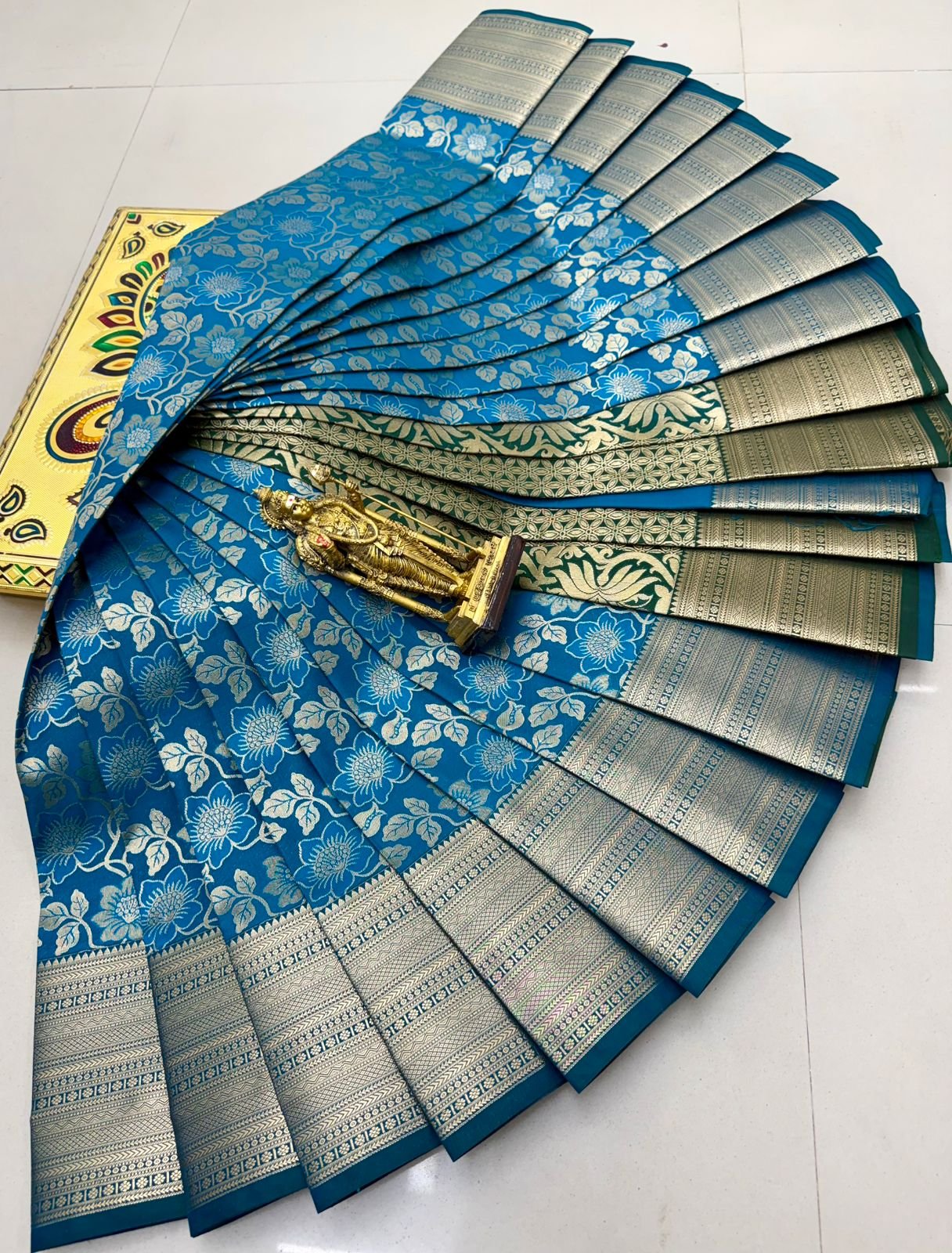 Glitter Semi Silk Saree Design 6