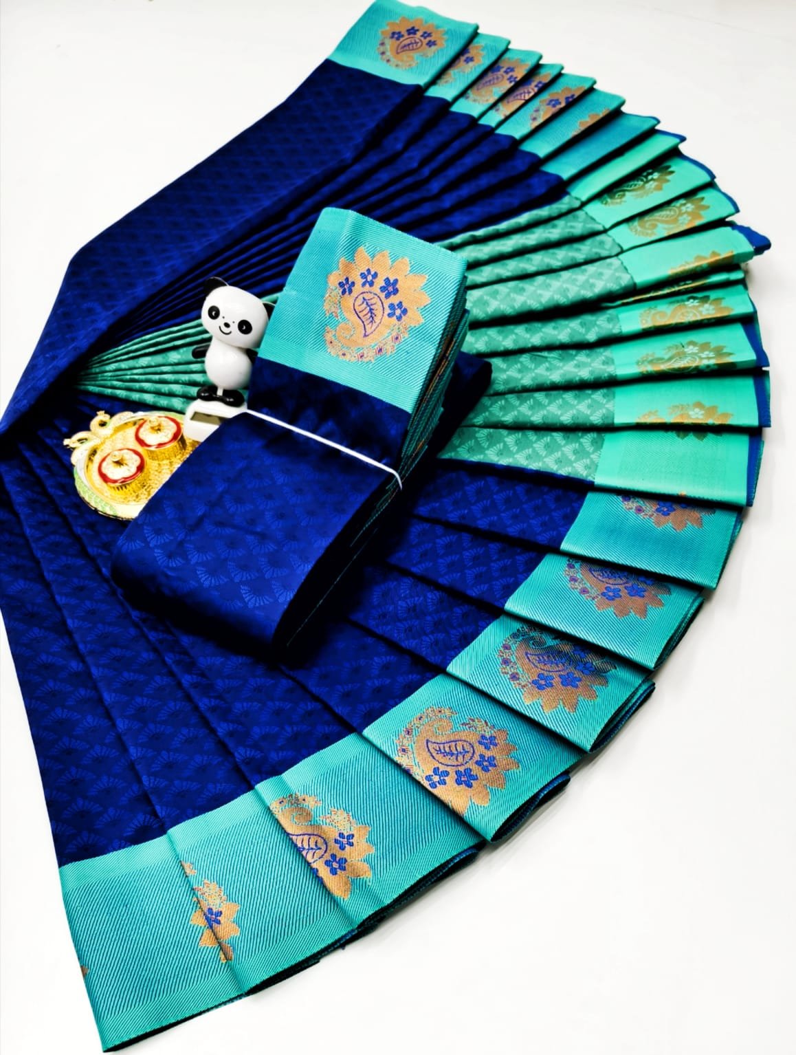 3D Embossed Art Silk Saree Design 37