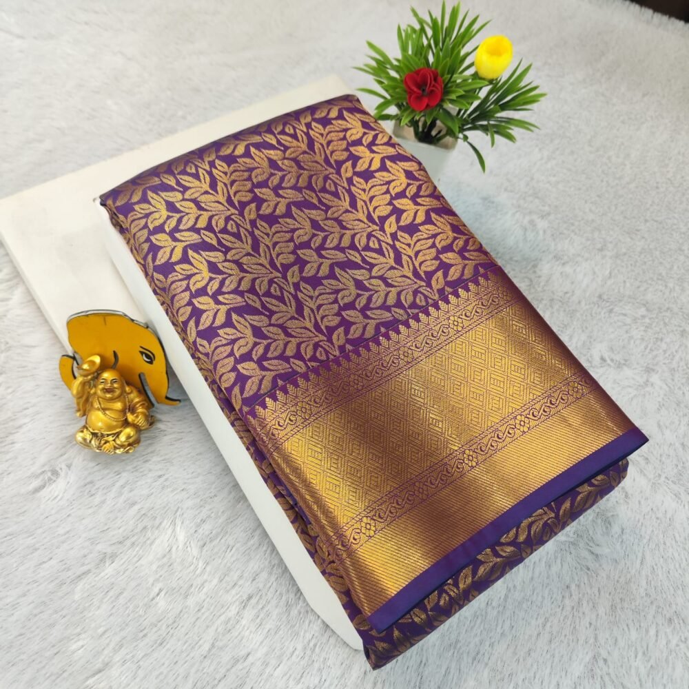 Soft Silk Brocade Saree Design 1