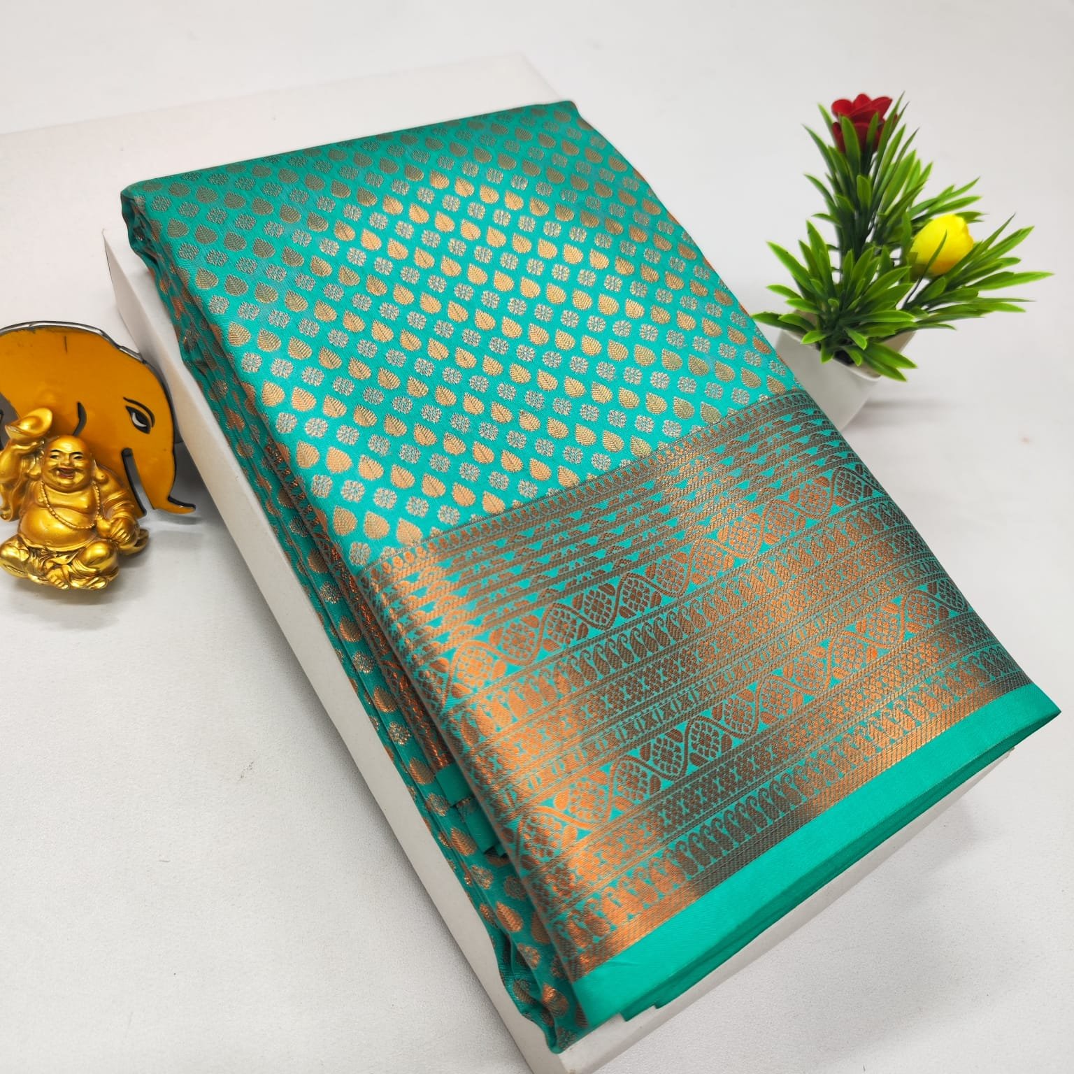 Soft Silk Brocade Saree Design 32