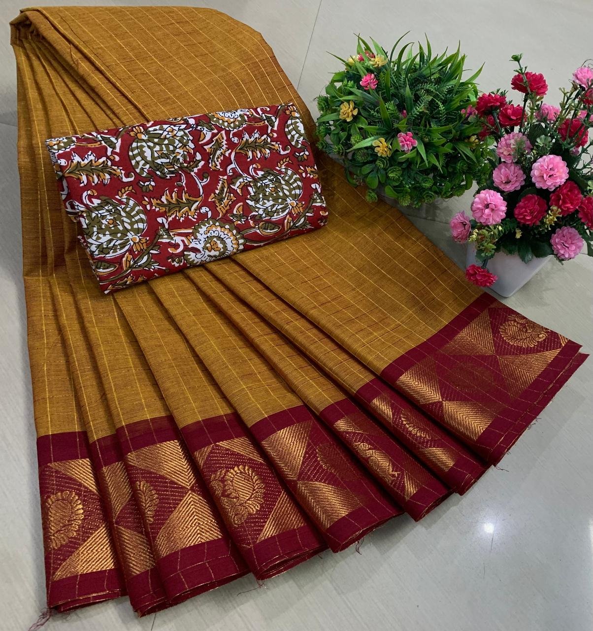 Madurai Sungadi Cotton Saree Design 11