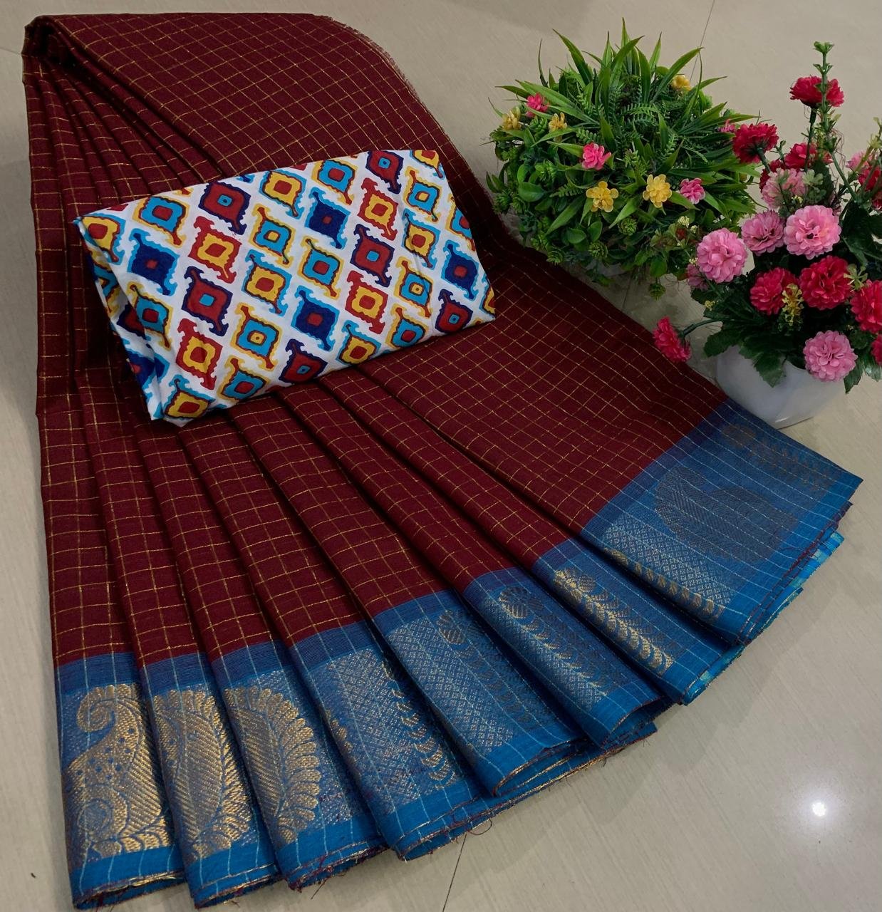 Madurai Sungadi Cotton Saree Design 14