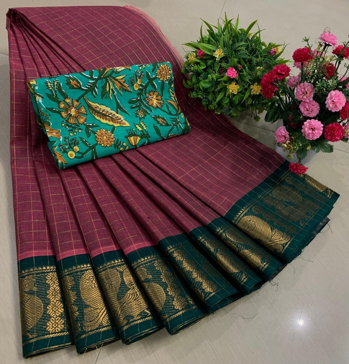 Madurai Sungadi Cotton Saree Design 18