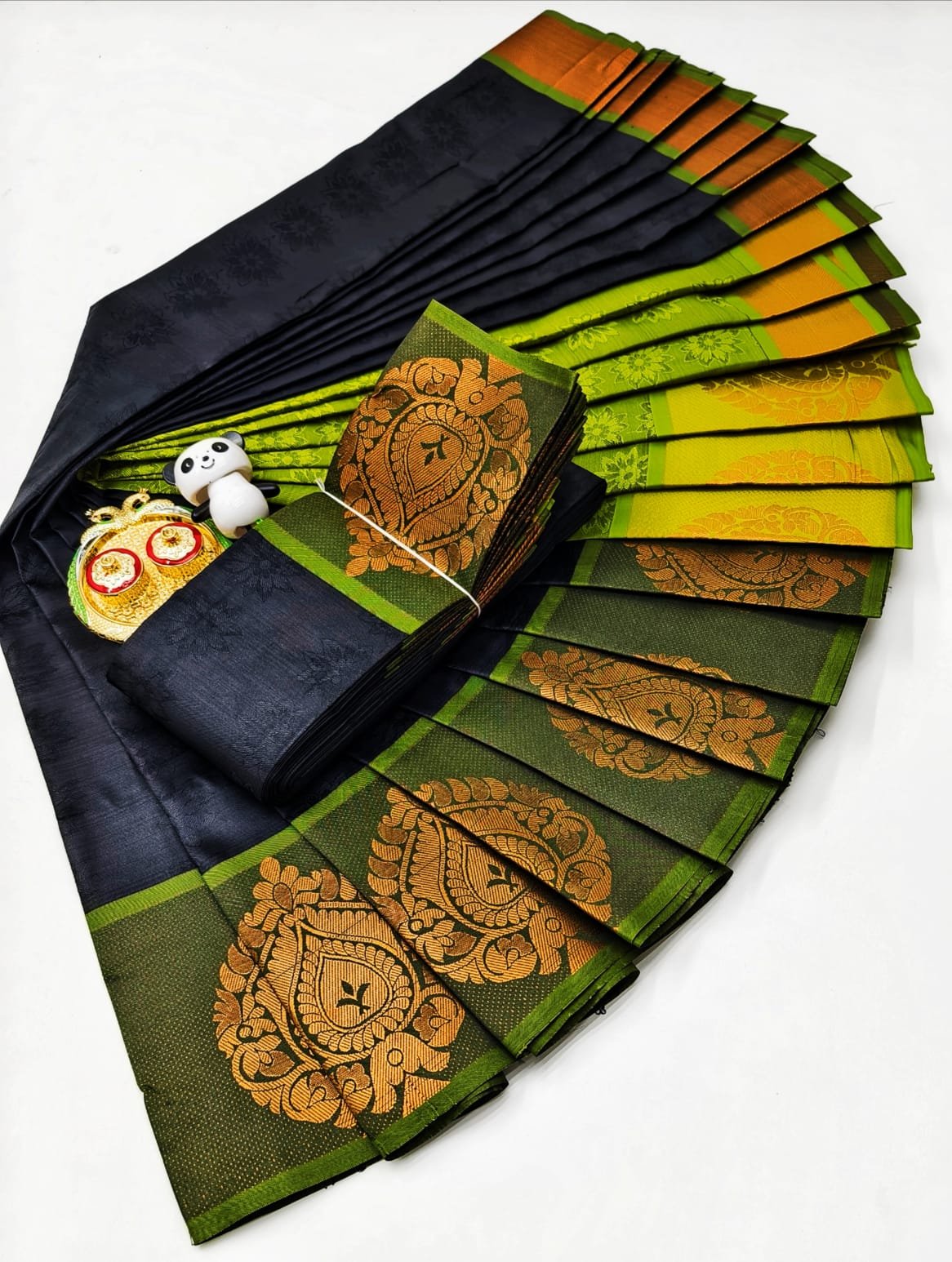 3D Embossed Art Silk Saree Design 48