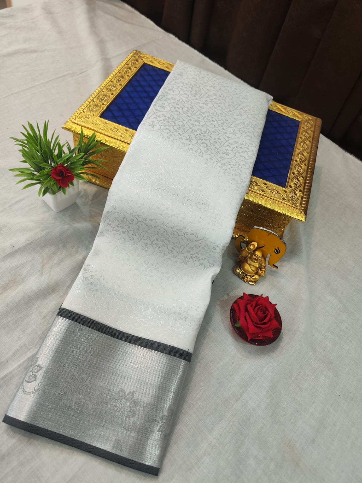 Bridal Brocade Silk Saree Design 20