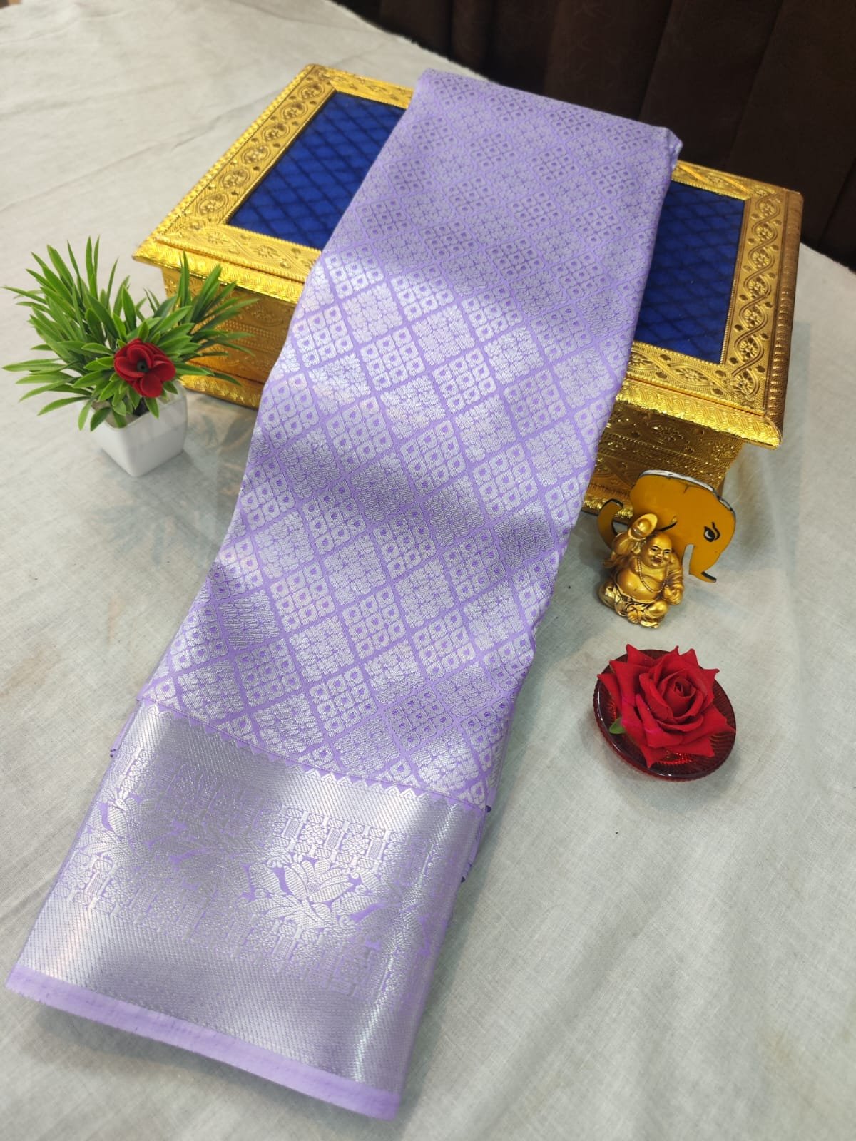 Bridal Brocade Silk Saree Design 25