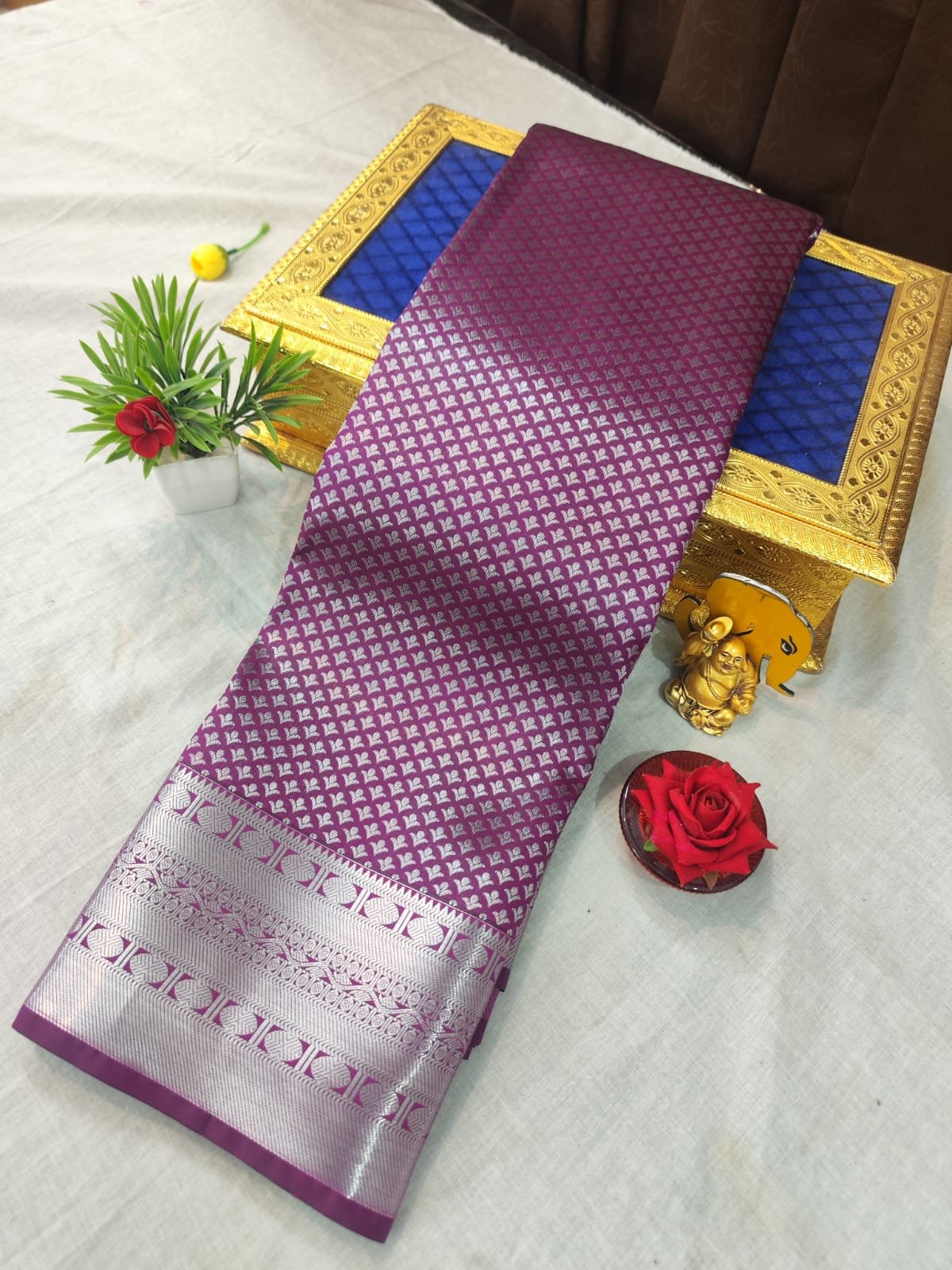Bridal Brocade Silk Saree Design 31