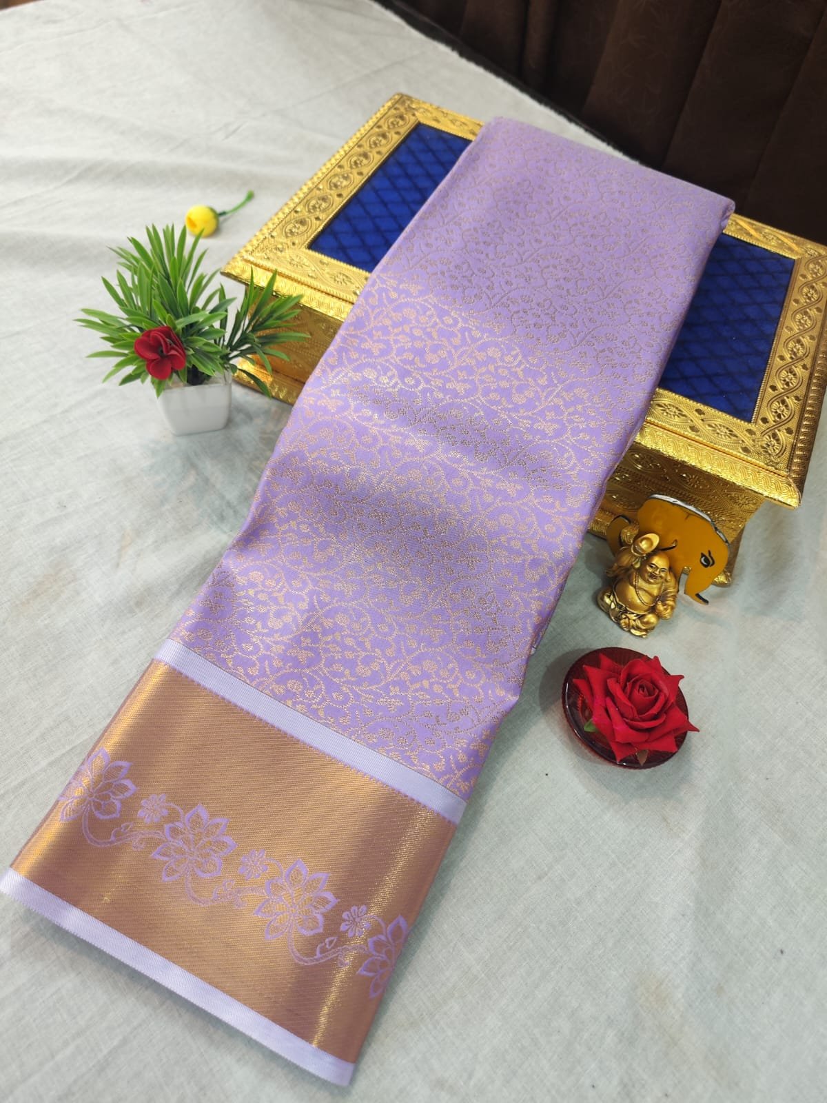 Bridal Brocade Silk Saree Design 37