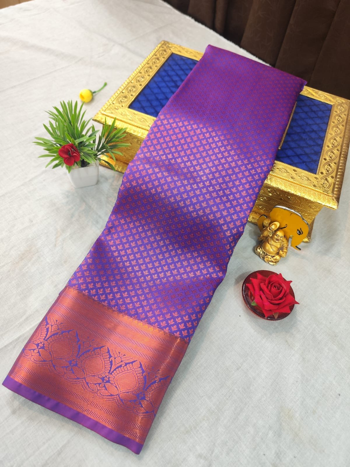 Bridal Brocade Silk Saree Design 38