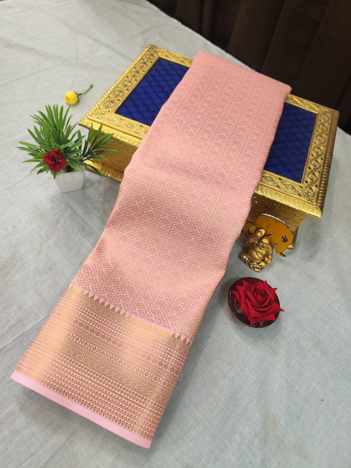 Bridal Brocade Silk Saree Design 39