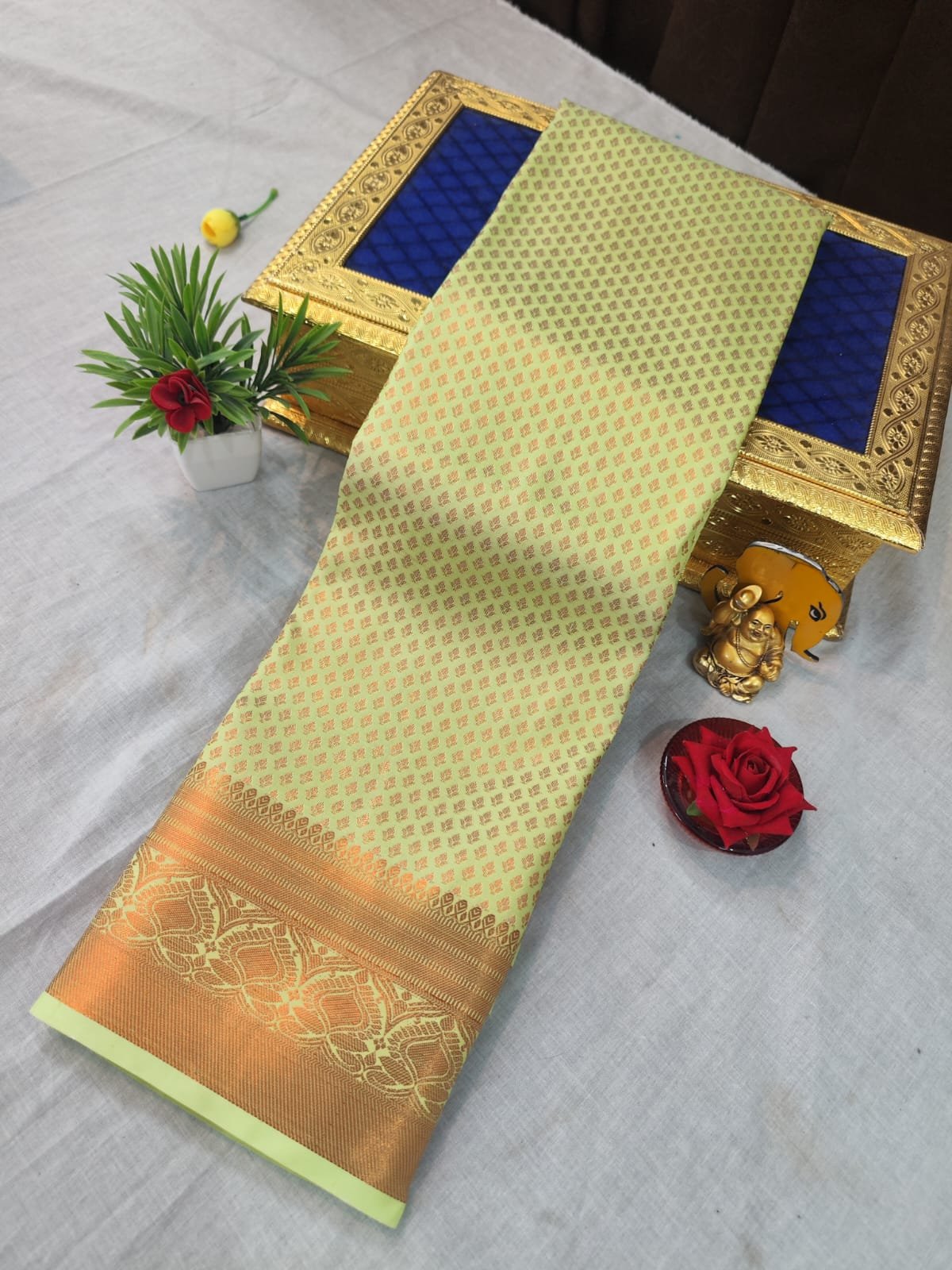 Bridal Brocade Silk Saree Design 42
