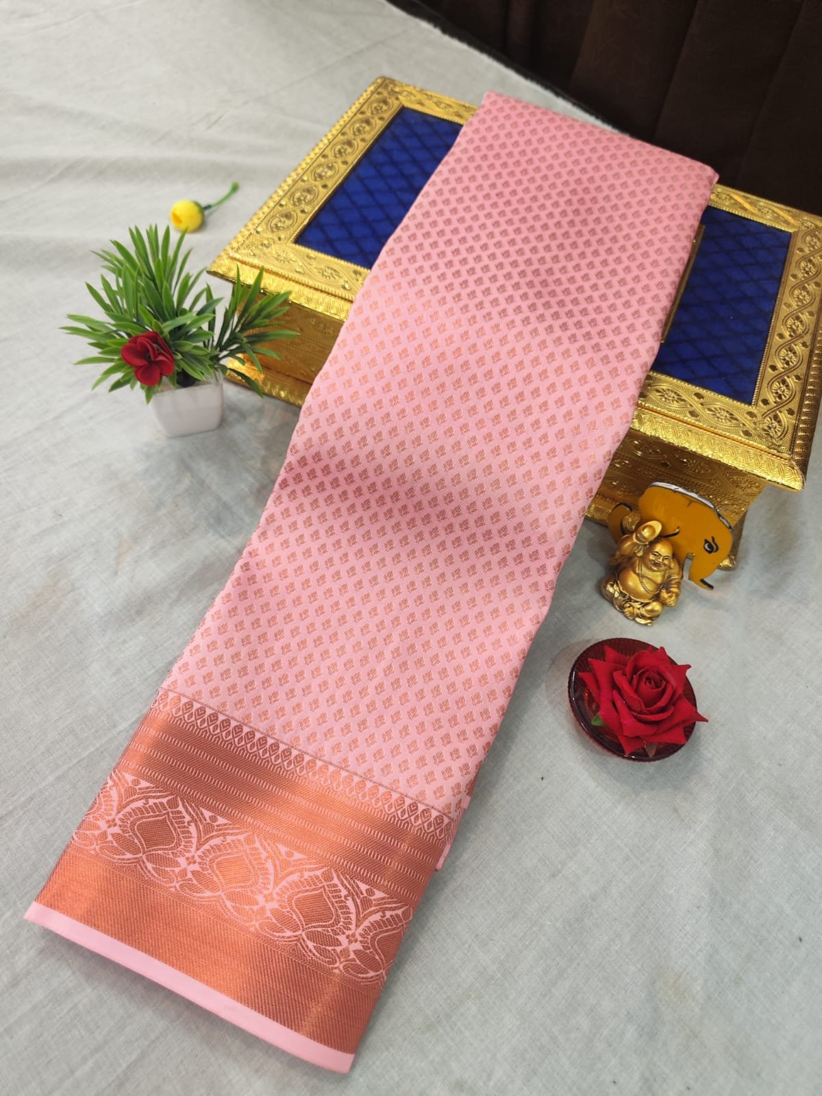 Bridal Brocade Silk Saree Design 43