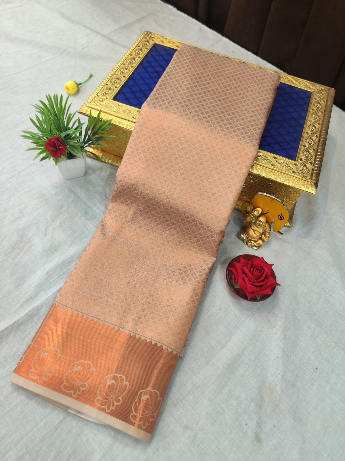 Bridal Brocade Silk Saree Design 48