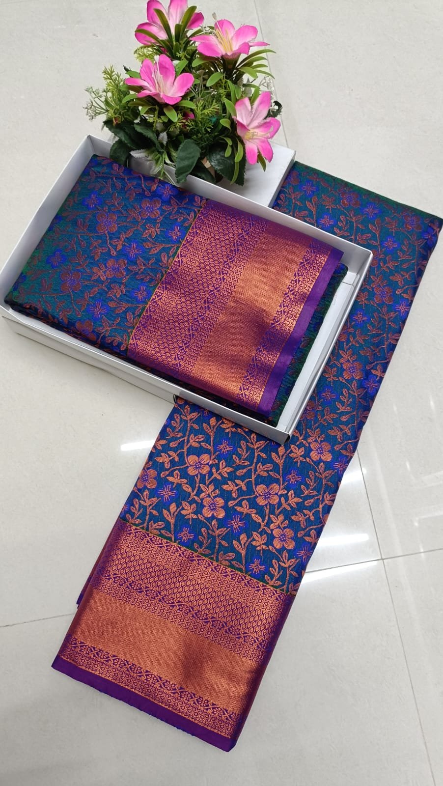 Korvai Semi Soft Silk Saree Design 1