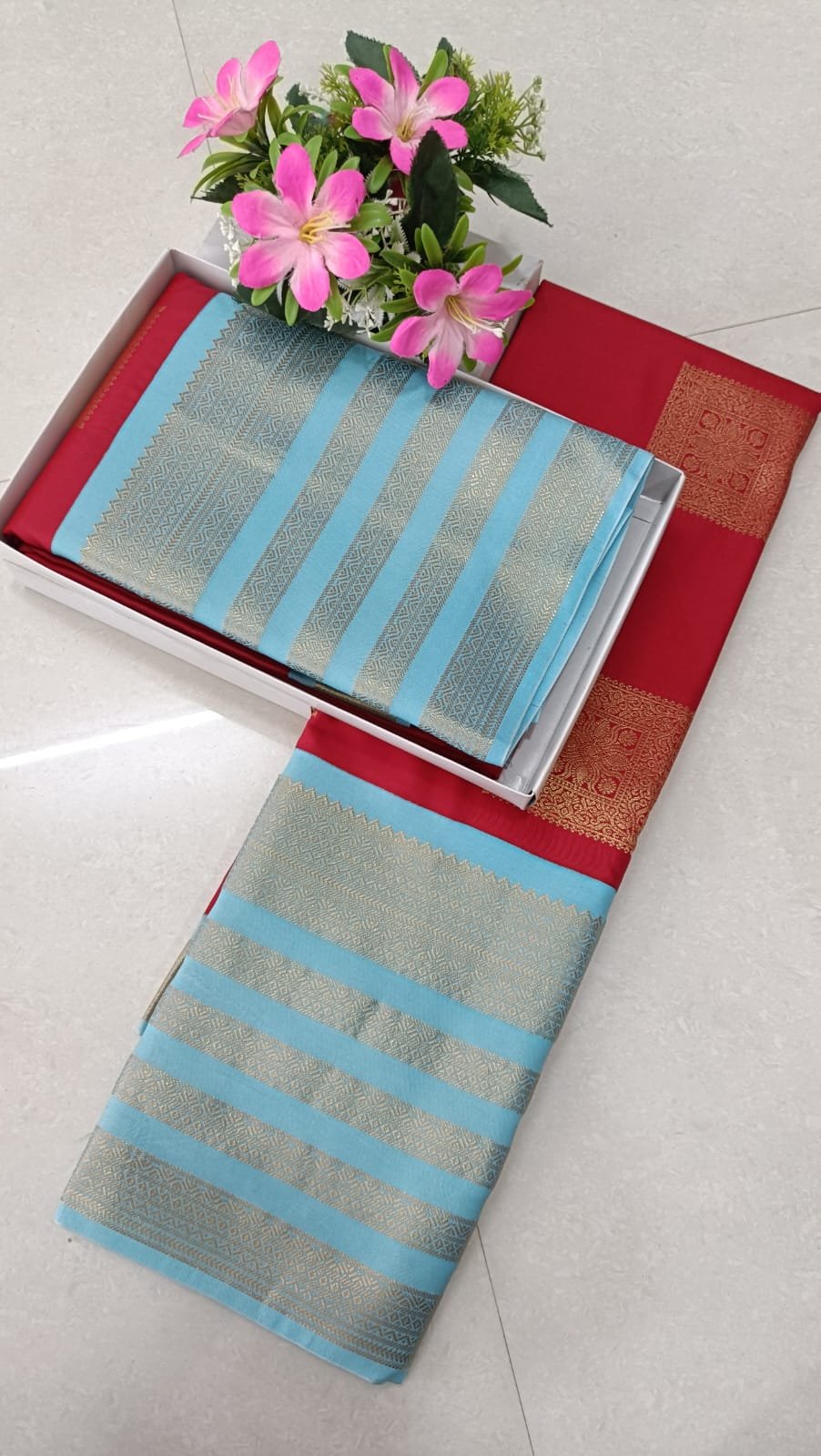 Korvai Semi Soft Silk Saree Design 13