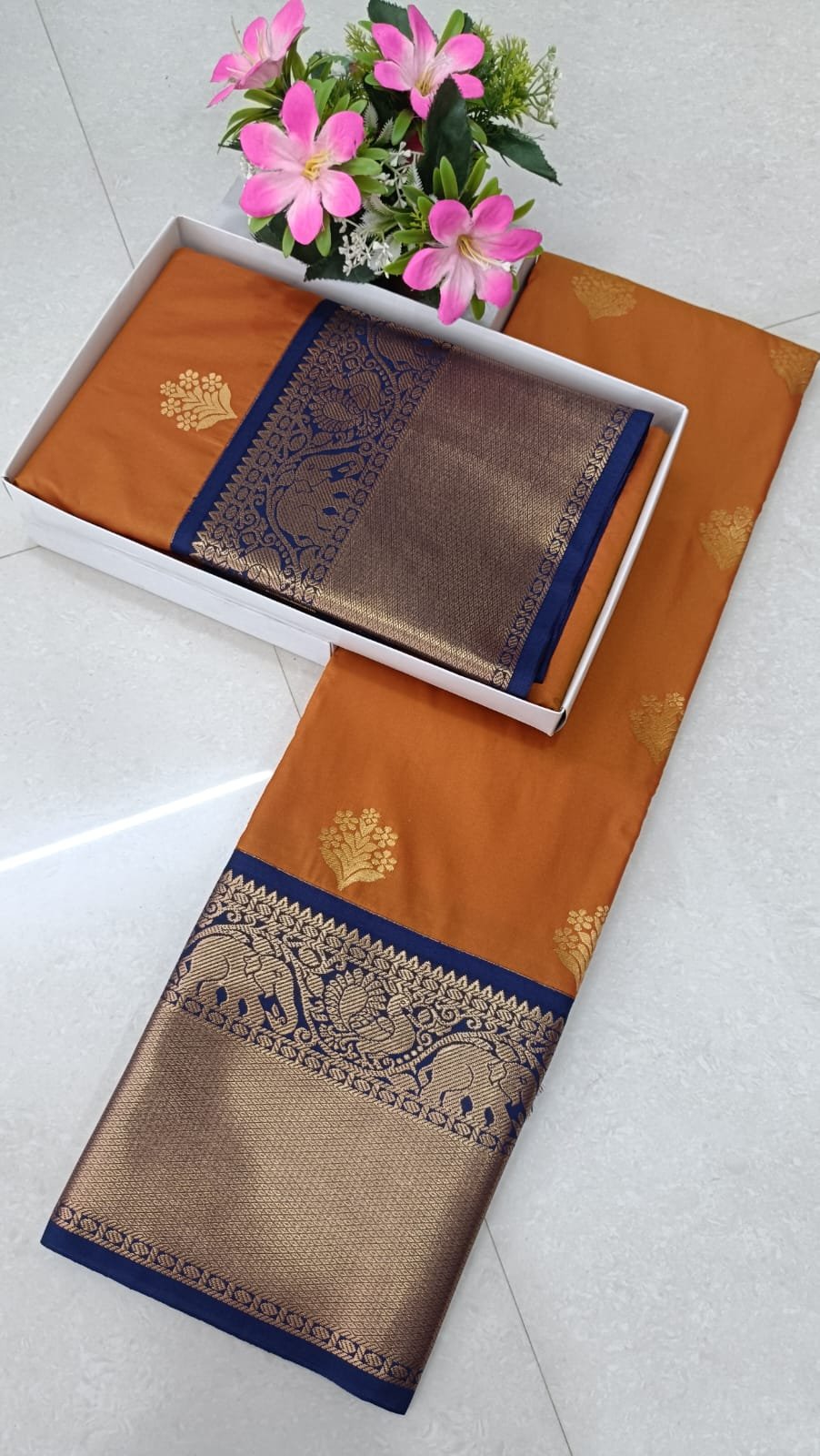 Korvai Semi Soft Silk Saree Design 17