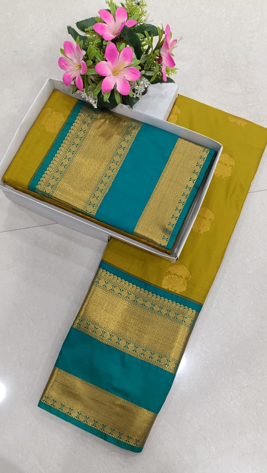 Korvai Semi Soft Silk Saree Design 27