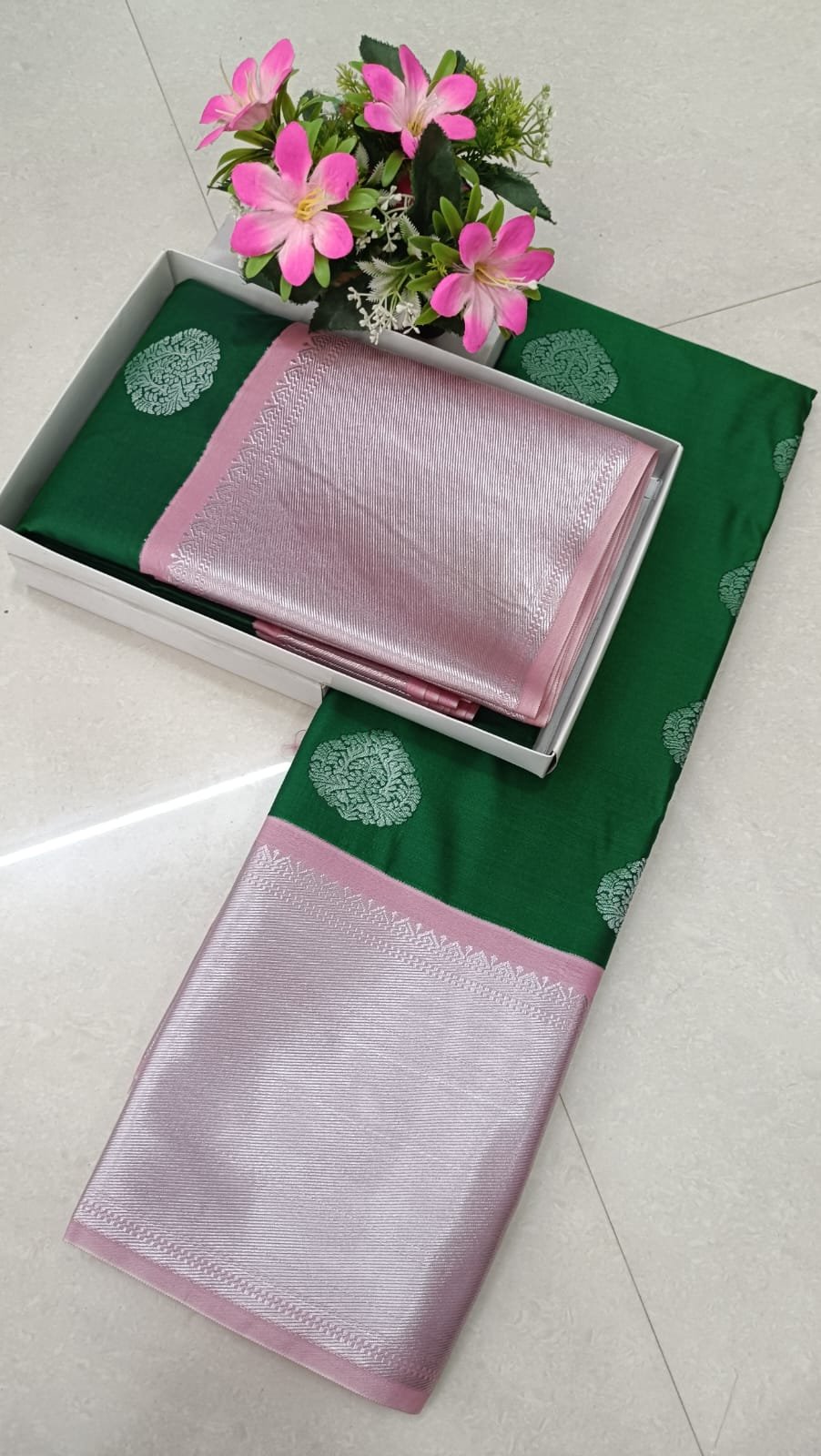 Korvai Semi Soft Silk Saree Design 9