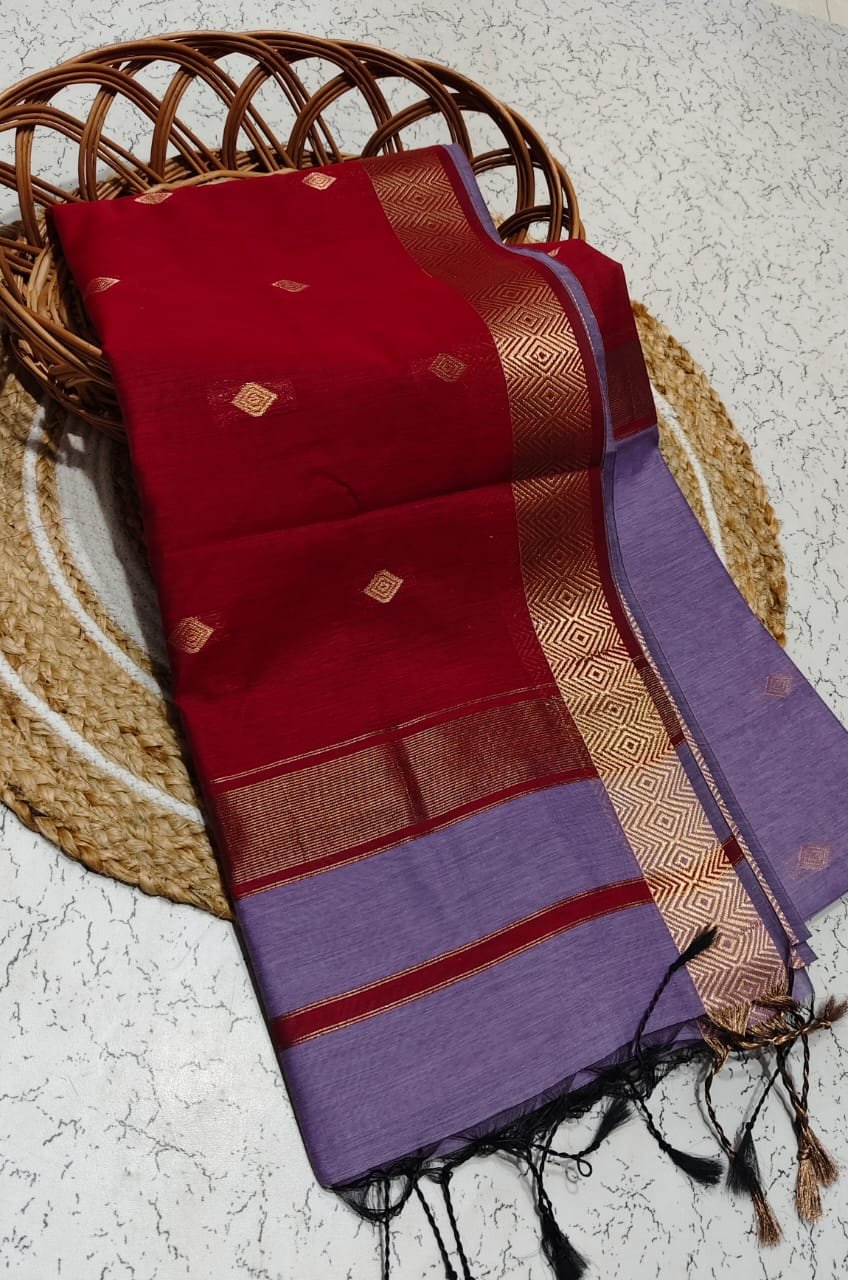 Maheswari Cotton Saree Design 1