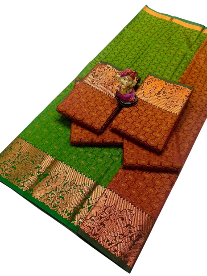 3D Emboss Semi Silk Saree Design 10