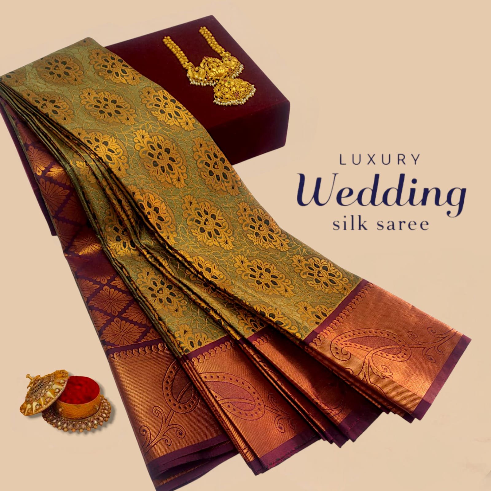 Wedding Designer Silk Saree Design 12