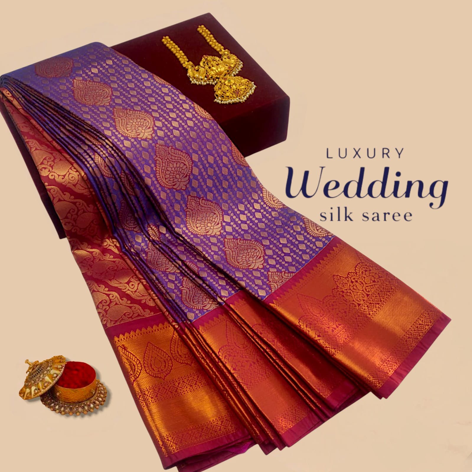Wedding Designer Silk Saree Design 16