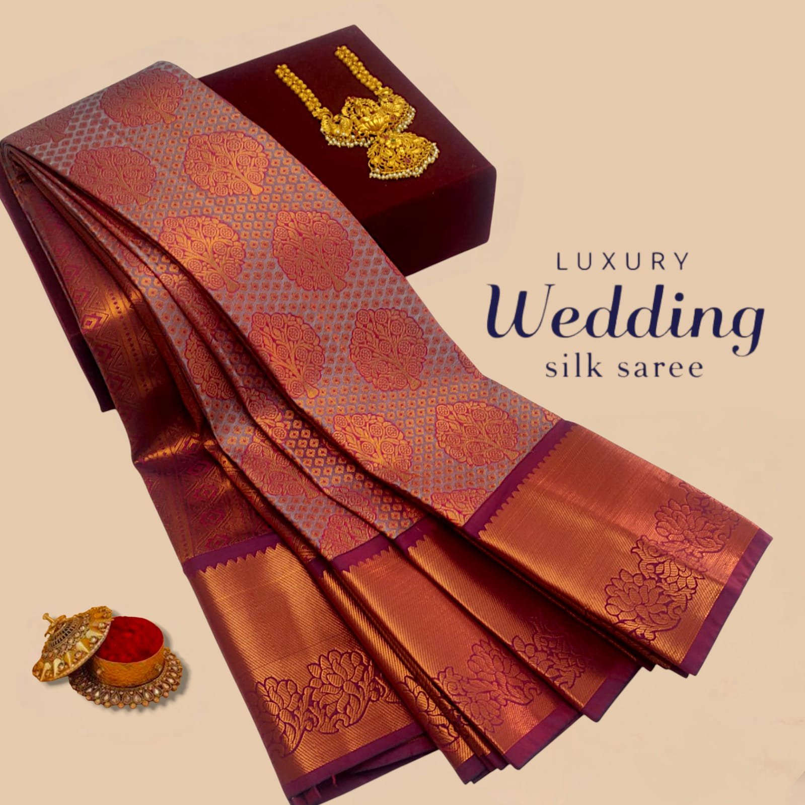 Wedding Designer Silk Saree Design 20