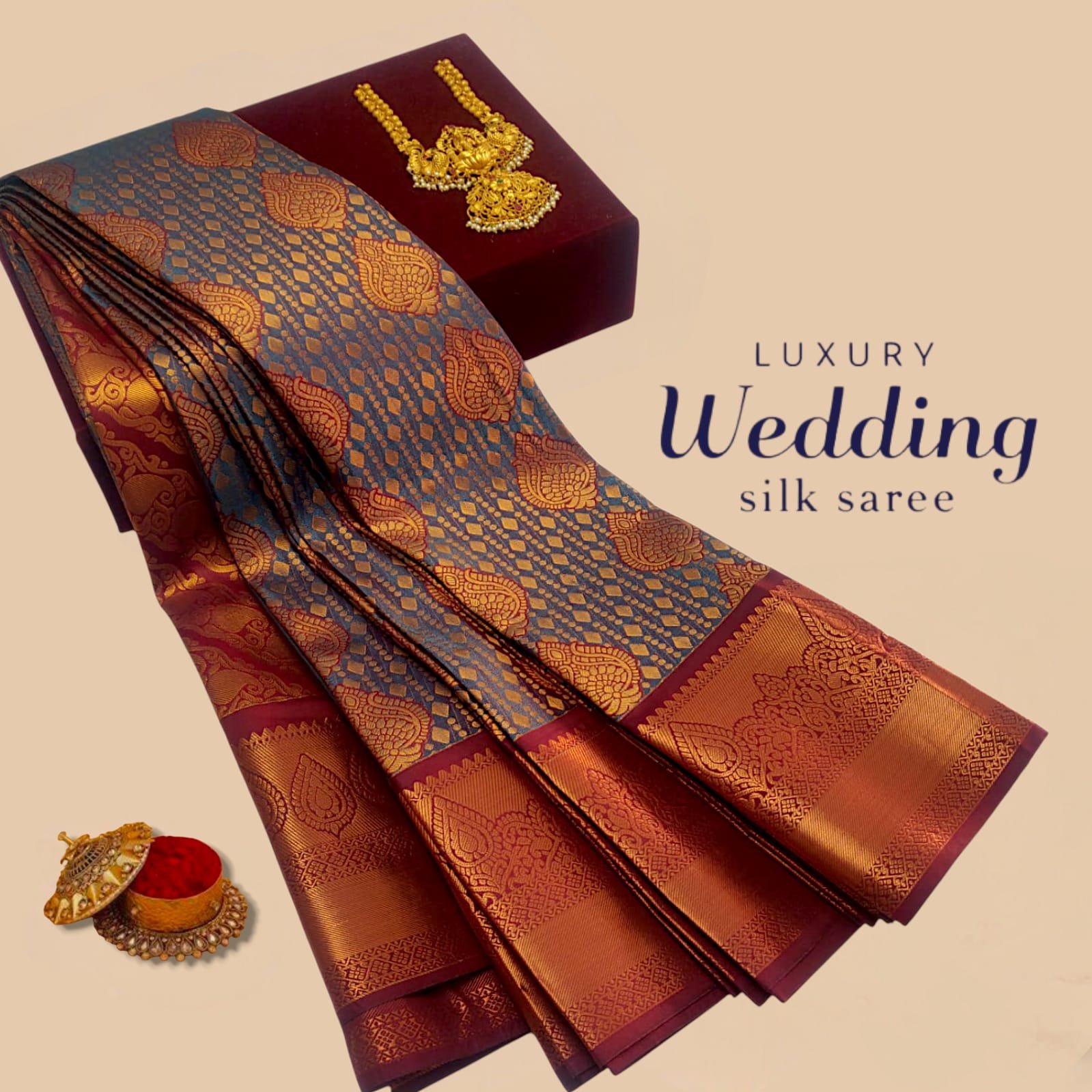 Wedding Designer Silk Saree Design 24