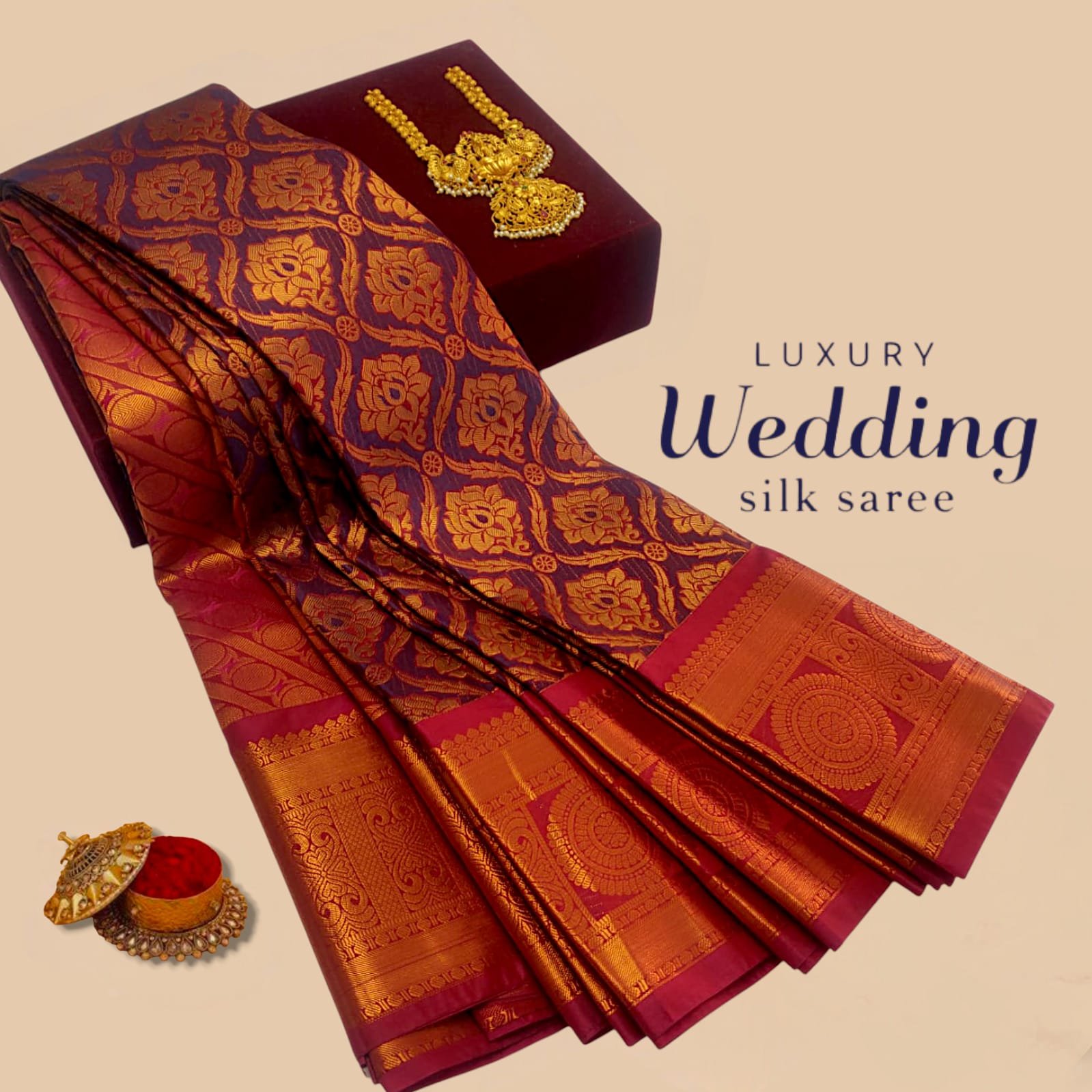 Wedding Designer Silk Saree Design 5